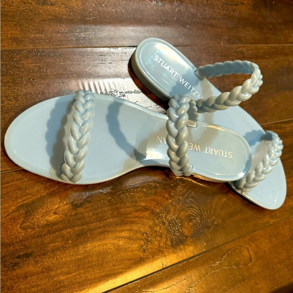 Stuart Weitzman blue jelly